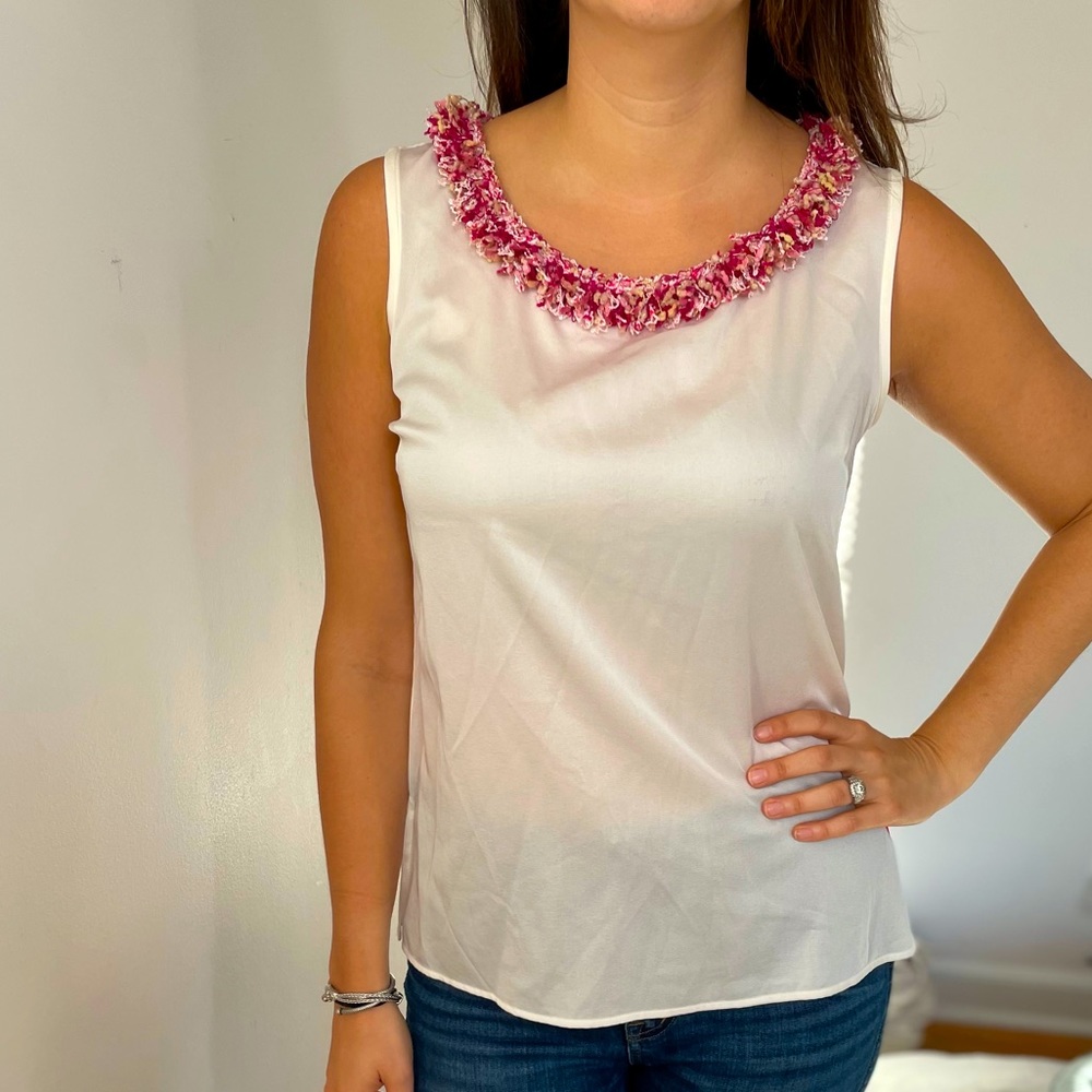 Brand new St. John couture sleeveless shirt